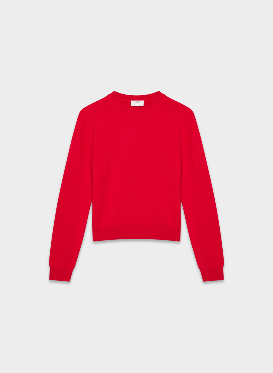 bare cashmere touchstone genser blinkende rØd