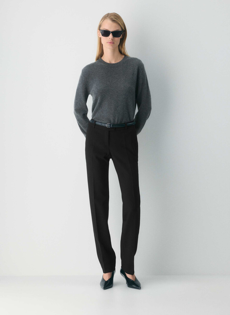 bare cashmere touchstone genser melang grØnn