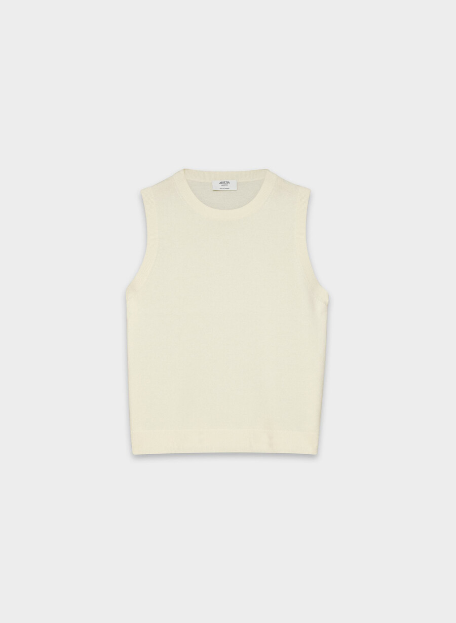bare cashmere monogram genservest lys bjØrk