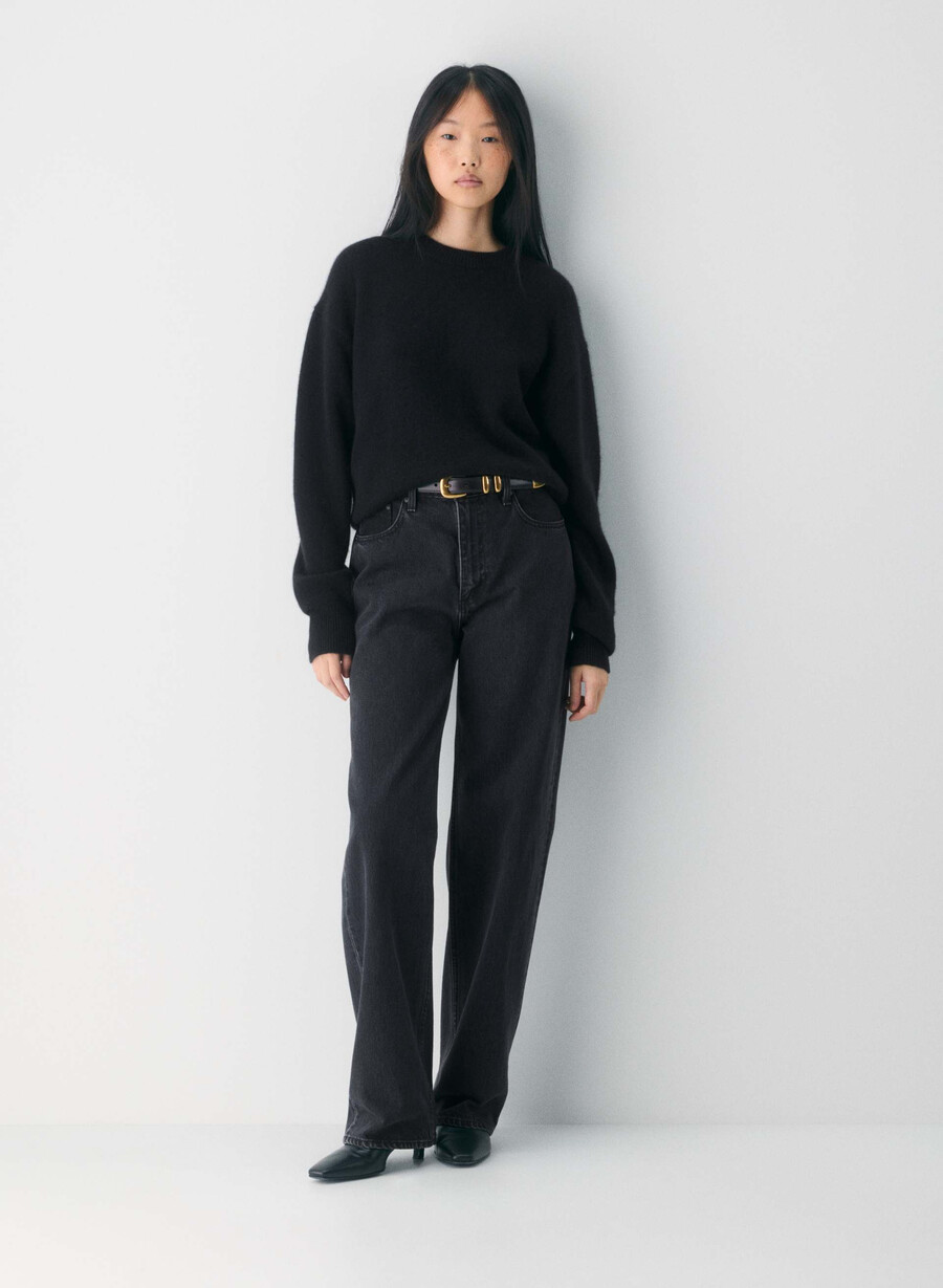 essential cashmere relic genser svart