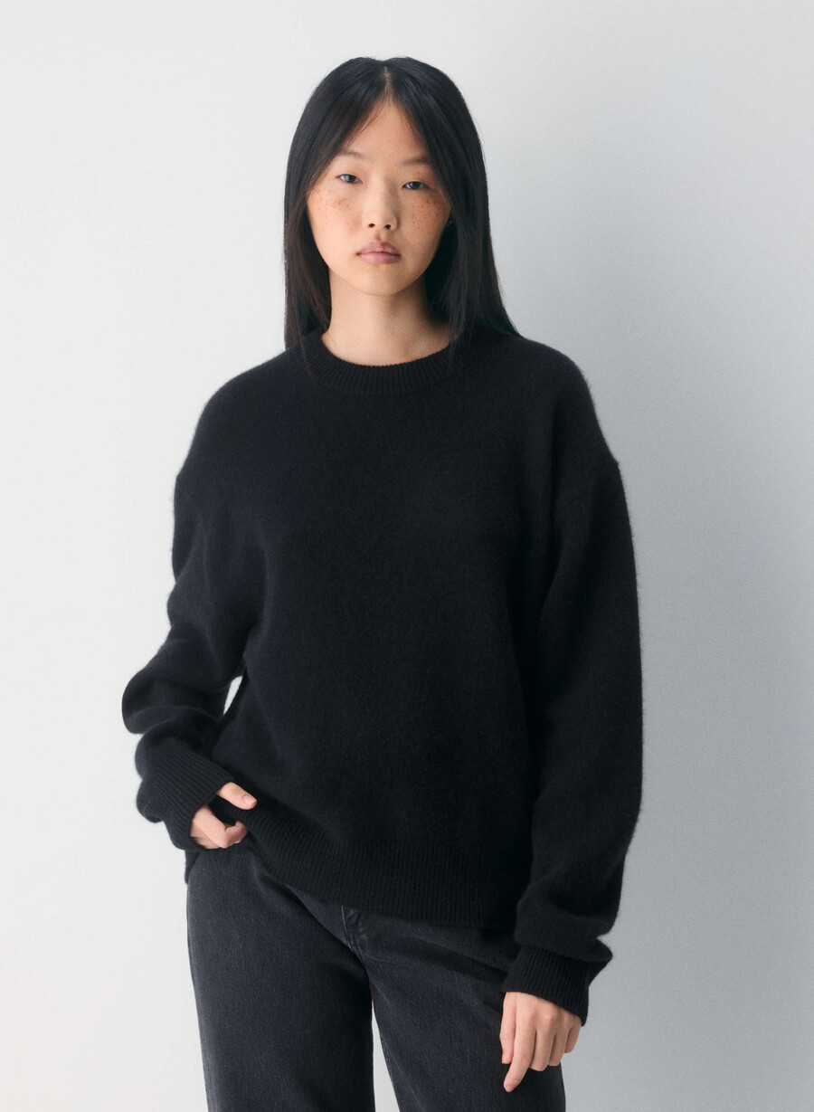 essential cashmere relic genser svart