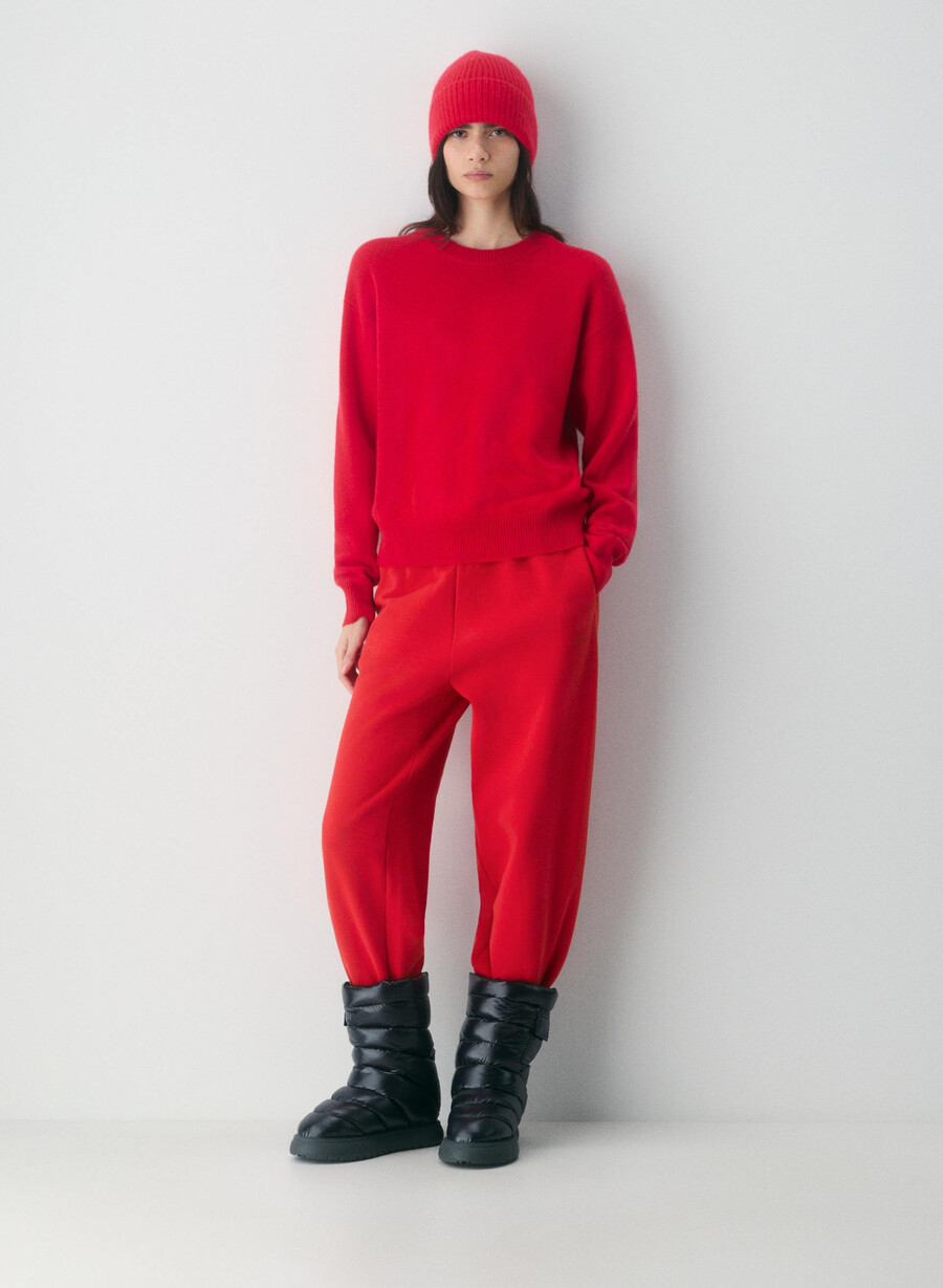 essential cashmere relic genser blinkende rØd