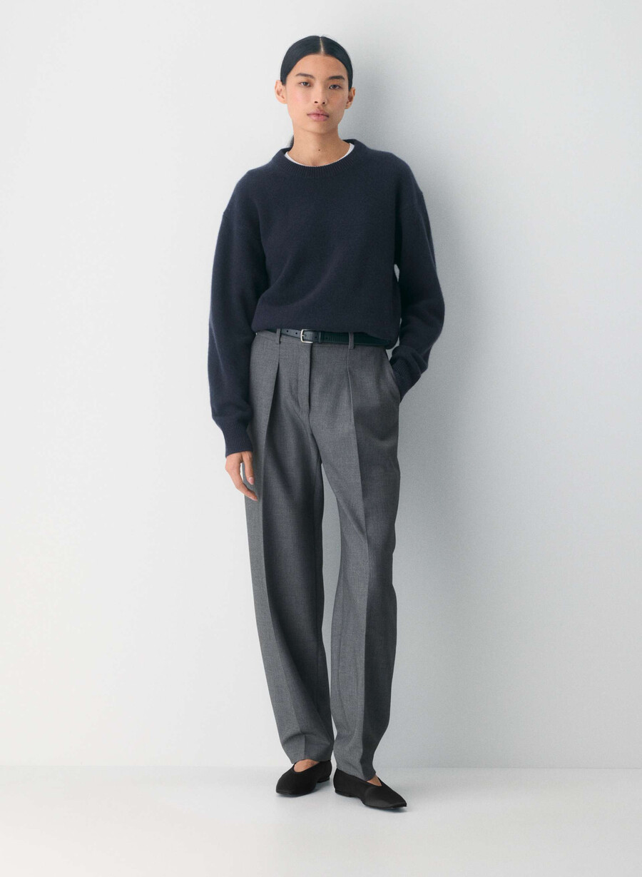 essential cashmere relic genser mØrk navyblÅ