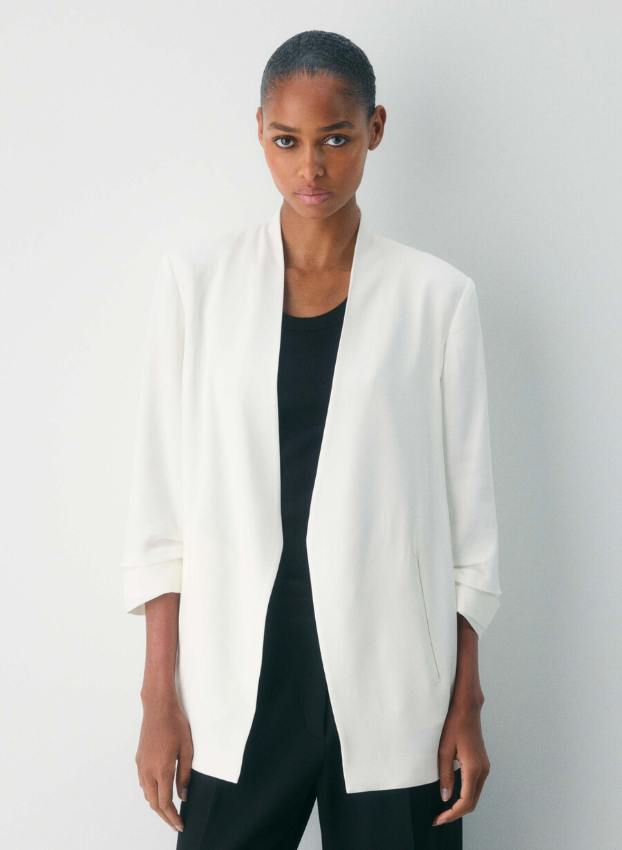 power blazer - mirror crepe espace