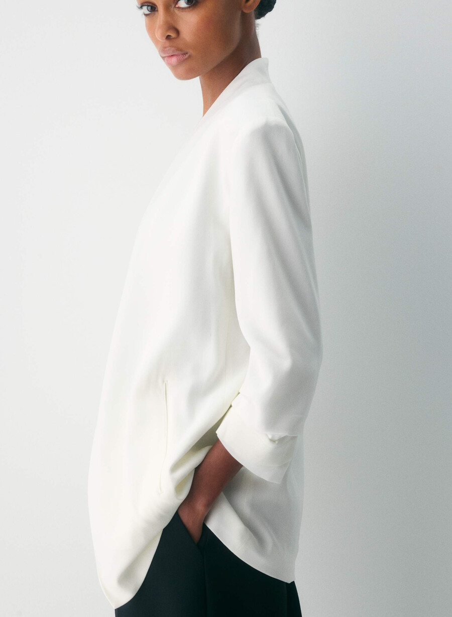 power blazer - mirror crepe espace