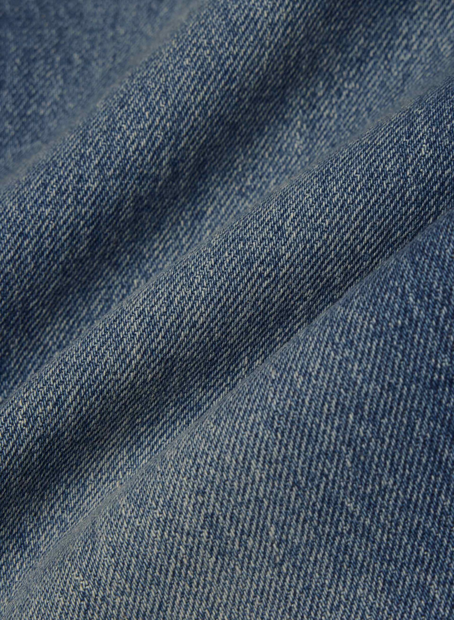 denim forum remy curve-fit høy-rise brede jeans vintage mørk blå