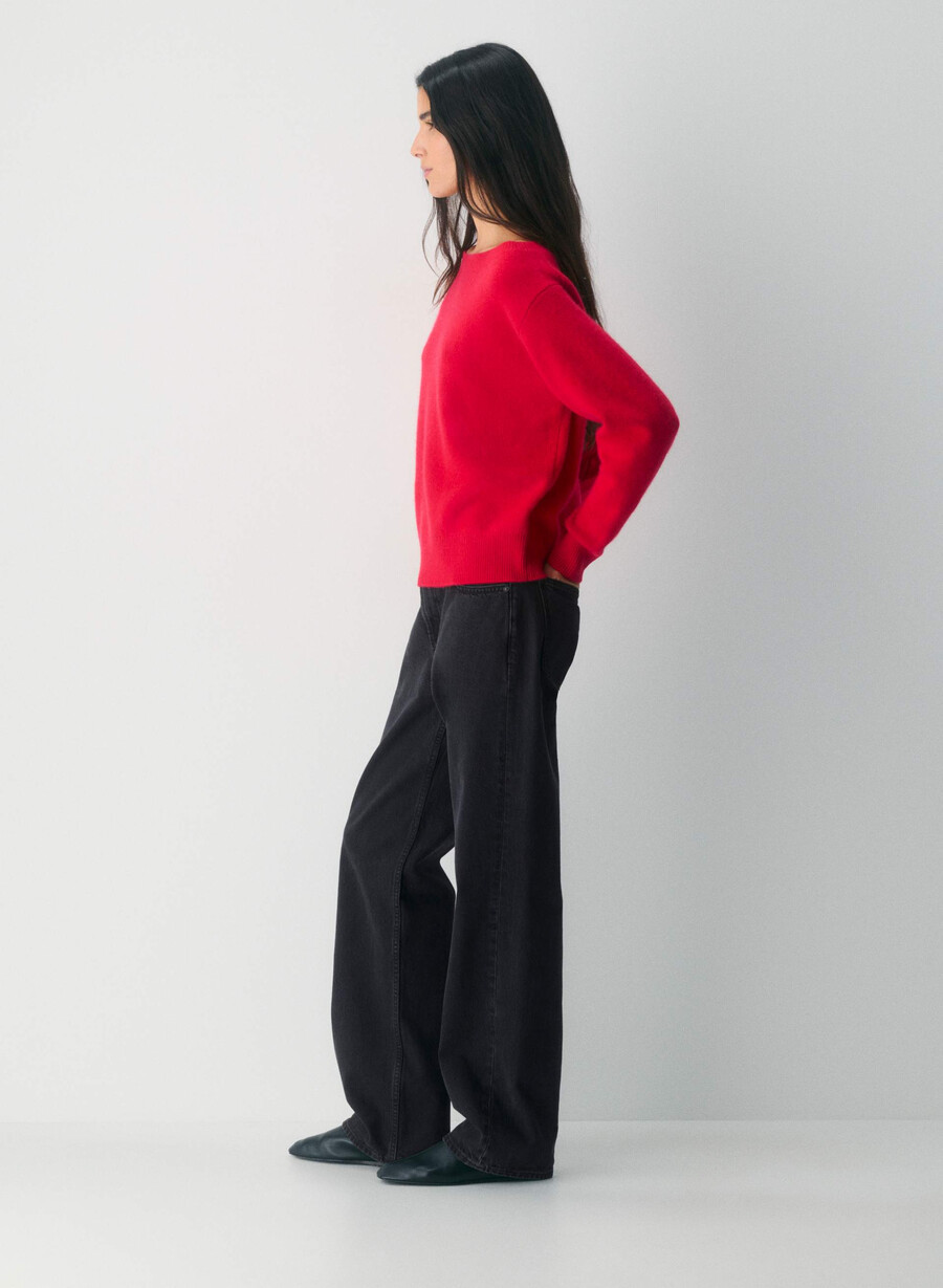 essential cashmere nuance genser blinkende rØd