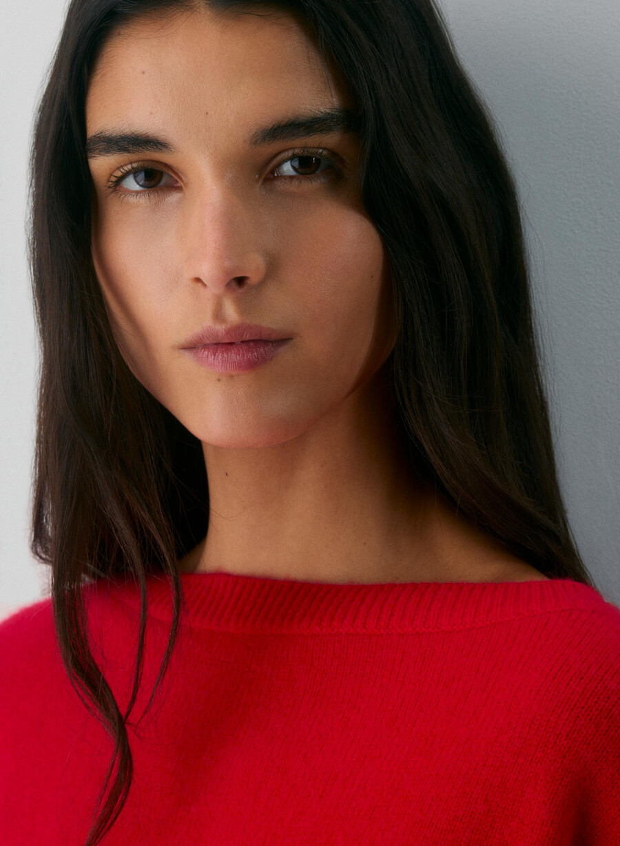 essential cashmere nuance genser blinkende rØd
