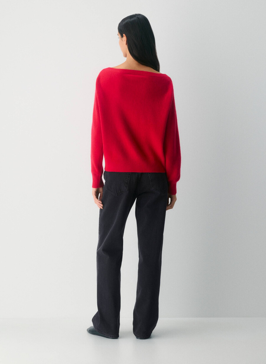 essential cashmere nuance genser blinkende rØd