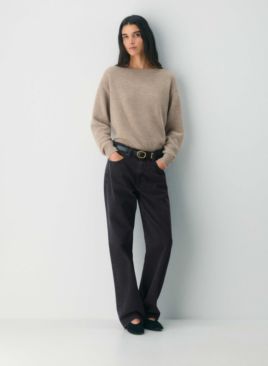 essential cashmere nuance genser undyed hthr nmd taupe