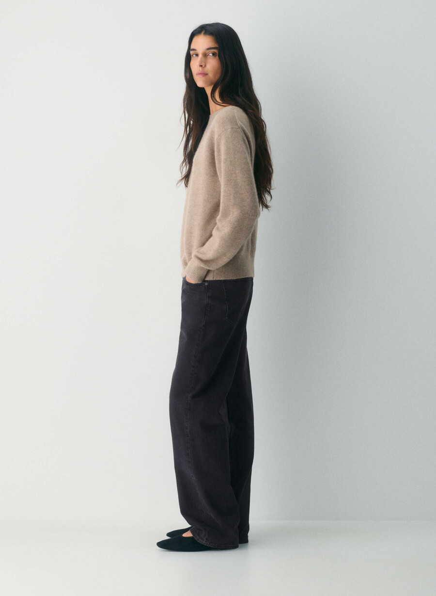 essential cashmere nuance genser undyed hthr nmd taupe