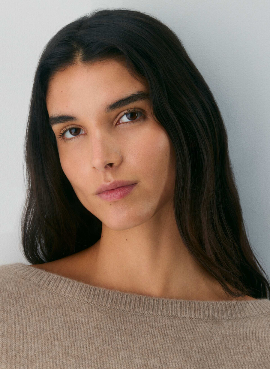essential cashmere nuance genser undyed hthr nmd taupe
