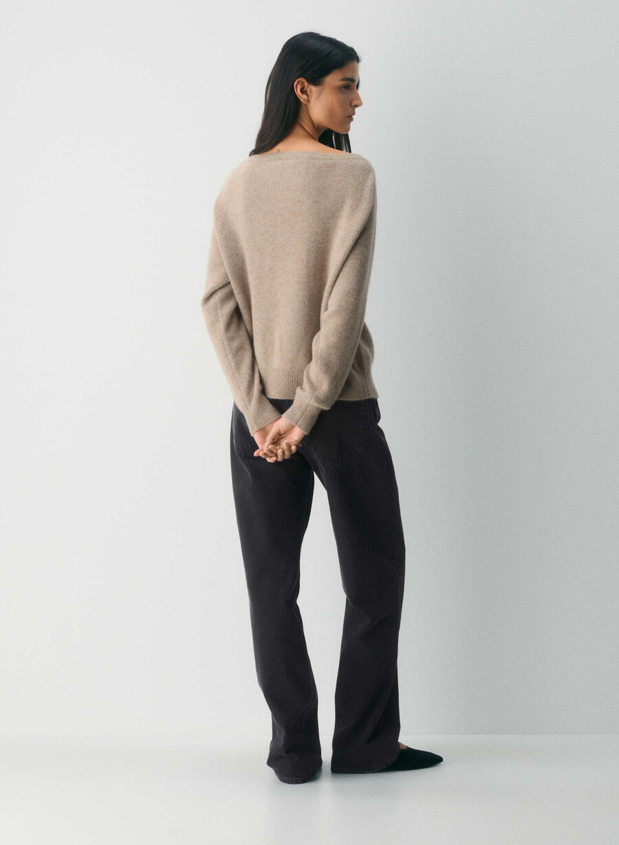 essential cashmere nuance genser undyed hthr nmd taupe