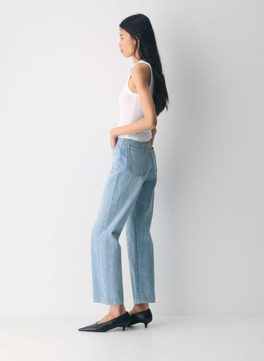 denim forum 90-tallets marlo høyt midje-jeans 7 år blå taboo