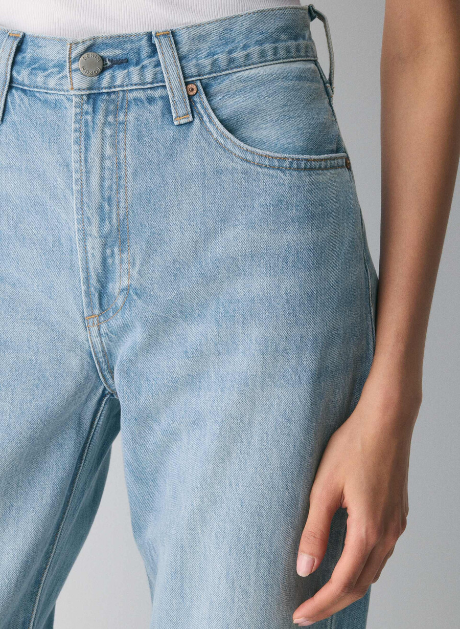 denim forum 90-tallets marlo høyt midje-jeans 7 år blå taboo