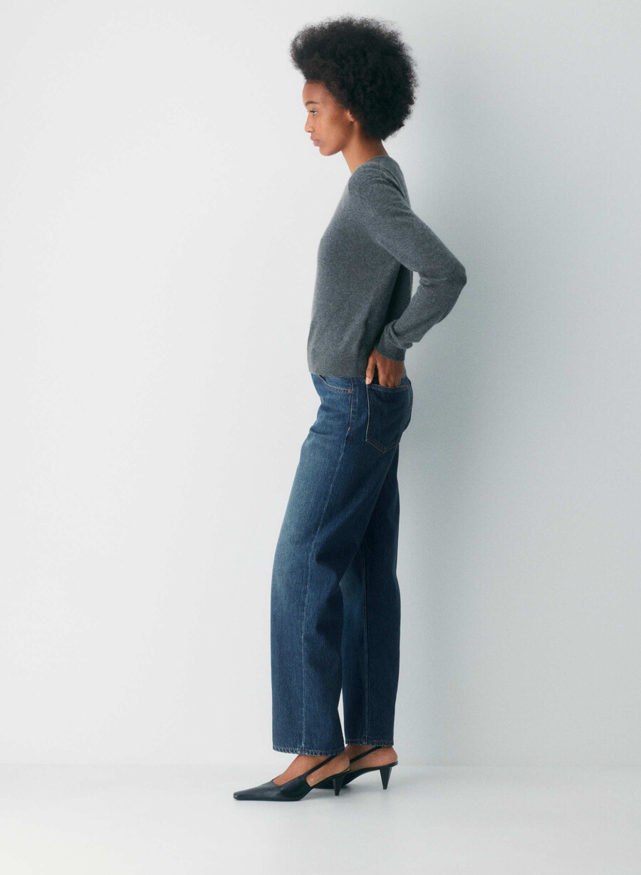 denim forum 90-tallets marlo hi-rise baggy jeans be about dark bleu