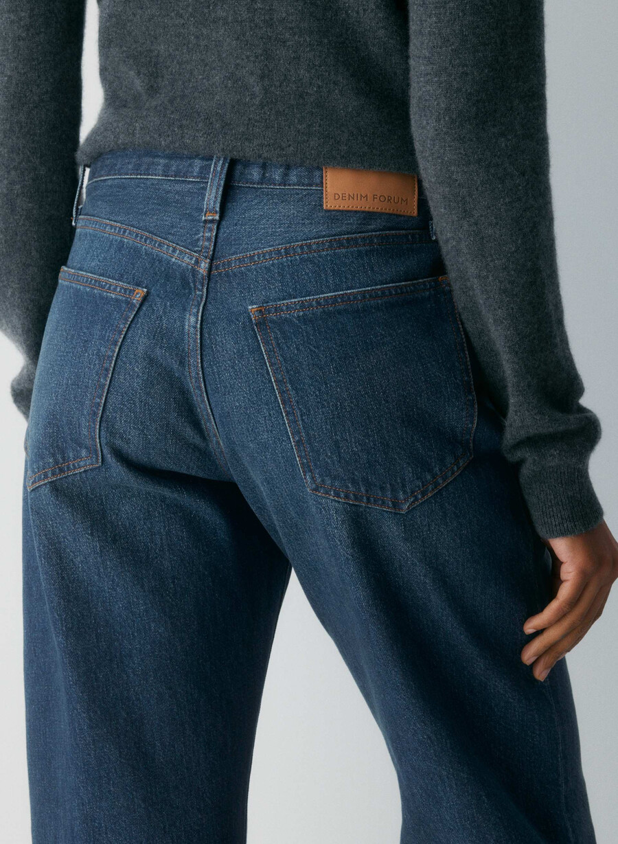 denim forum 90-tallets marlo hi-rise baggy jeans be about dark bleu