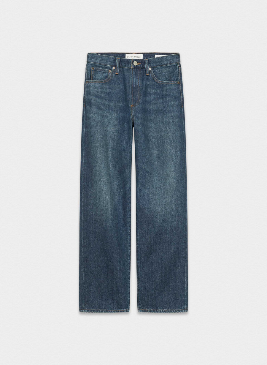 denim forum 90-tallets marlo hi-rise baggy jeans be about dark bleu