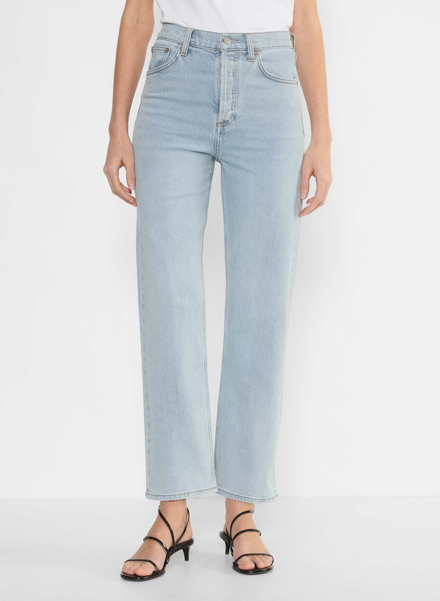 denim forum arlo høy-rise rett jeans 15 År brl thr bleu