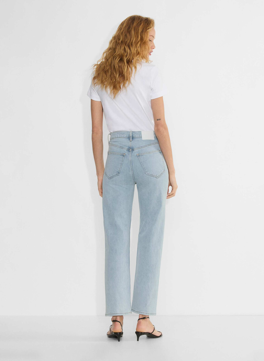 denim forum arlo høy-rise rett jeans 15 År brl thr bleu