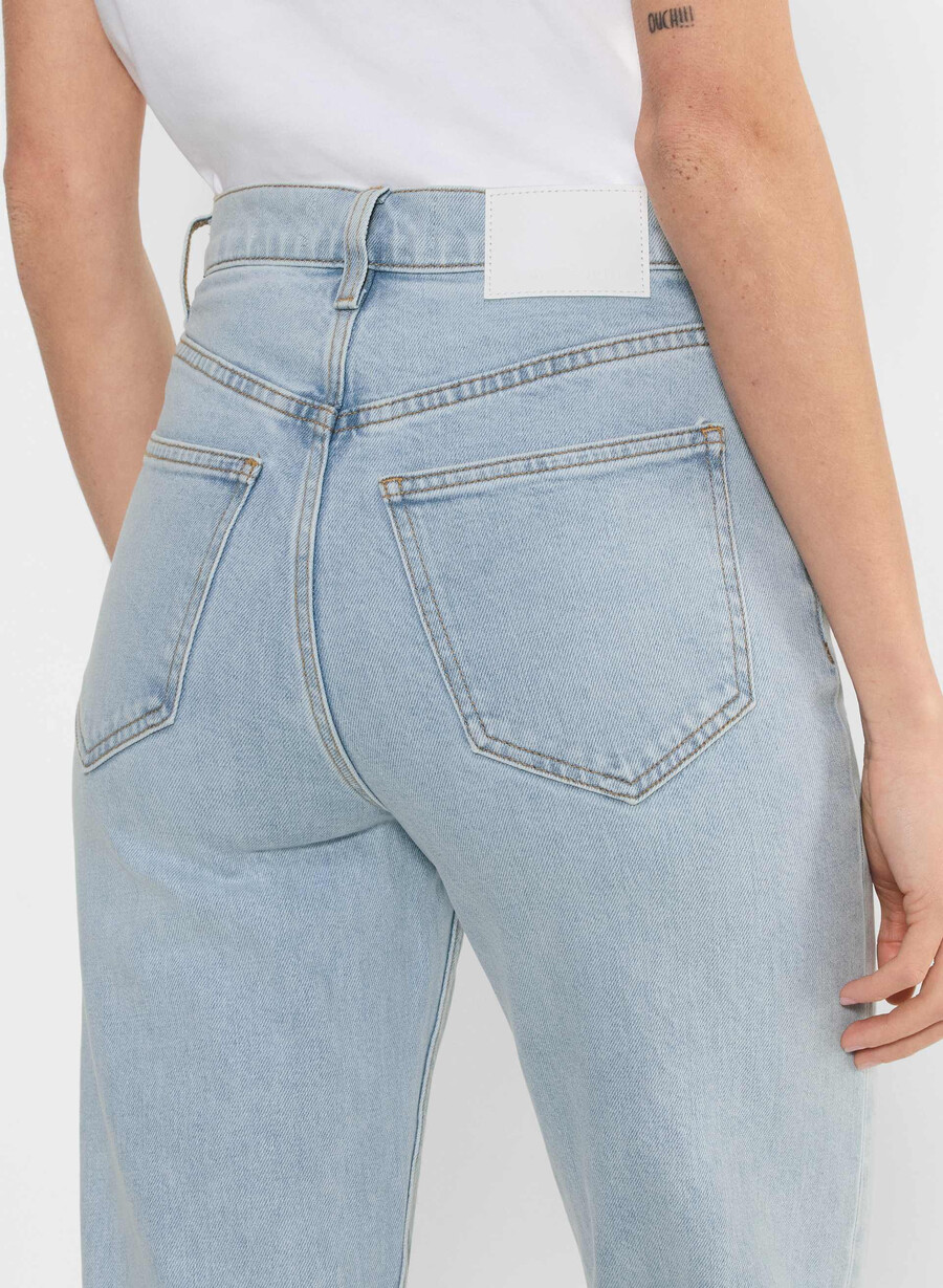 denim forum arlo høy-rise rett jeans 15 År brl thr bleu