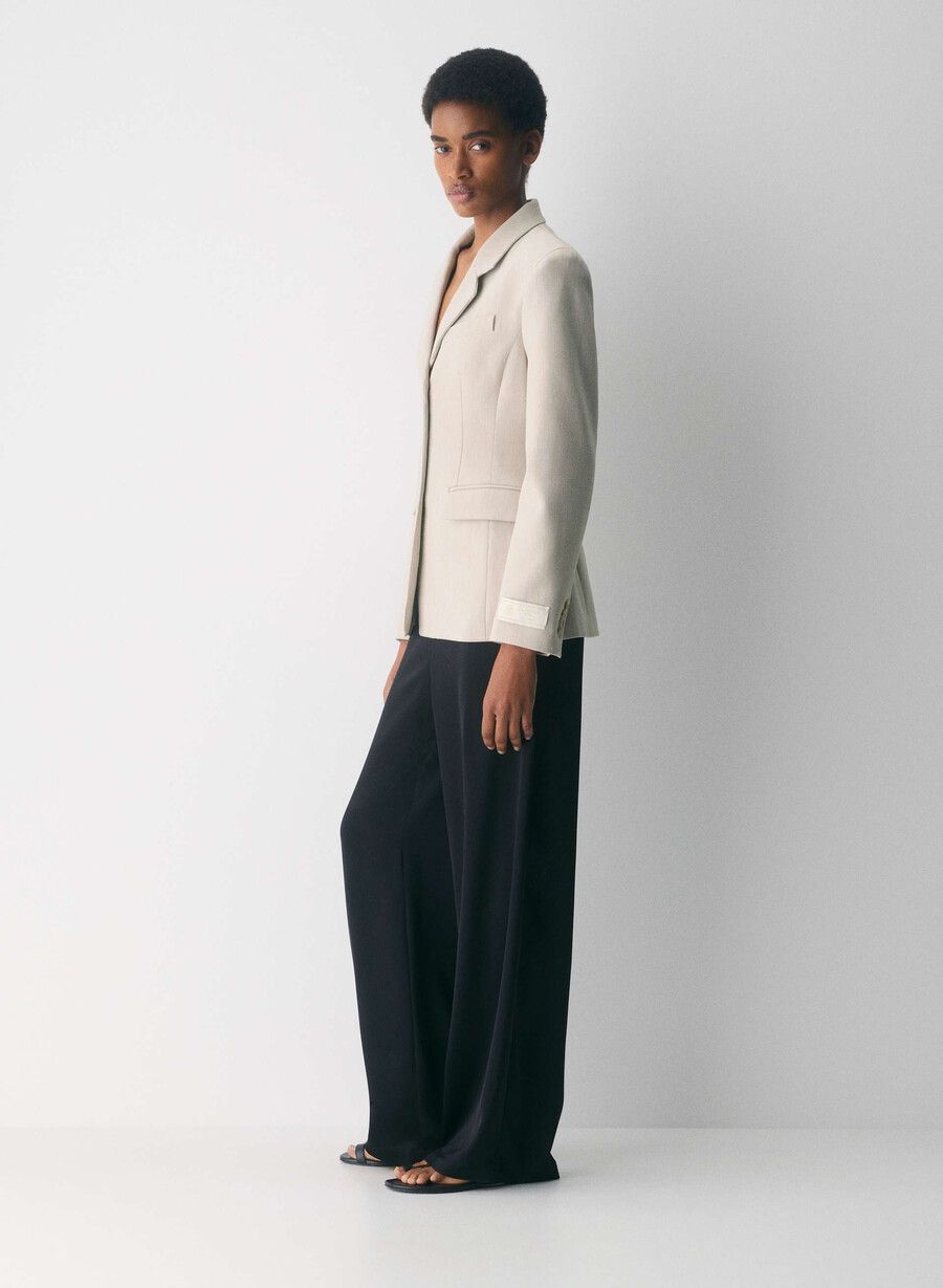 standout blazer - reessential heather matte pearl