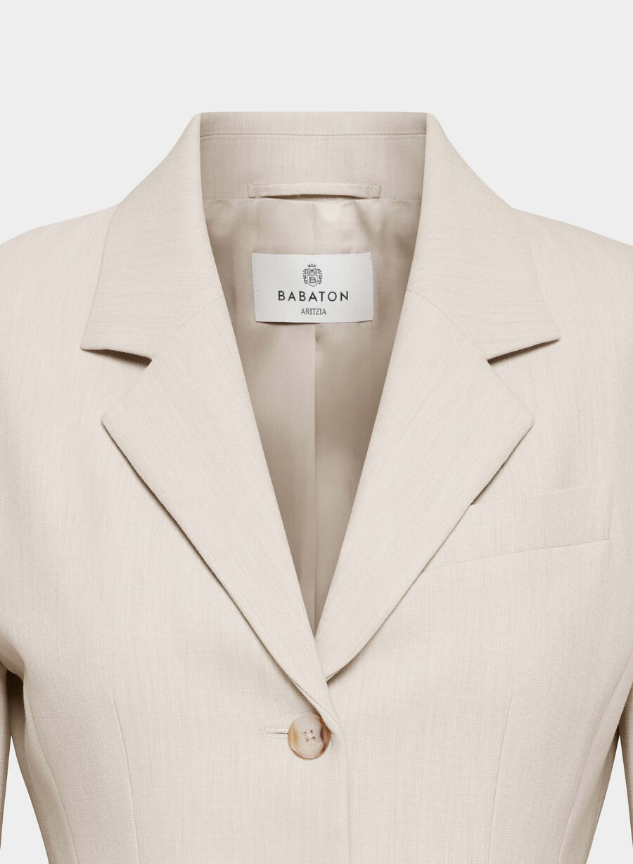 standout blazer - reessential heather matte pearl
