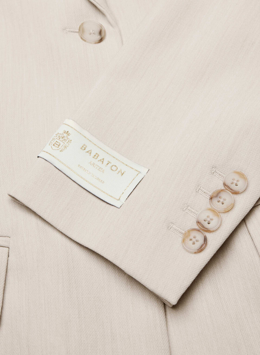 standout blazer - reessential heather matte pearl