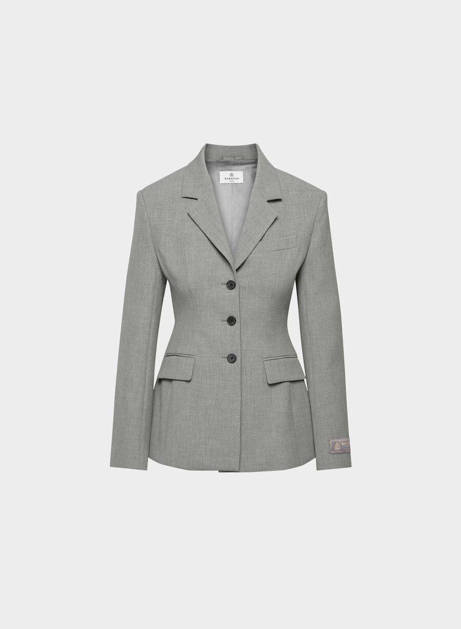 standout blazer - reessential mØrkegrÅ melergÅrd