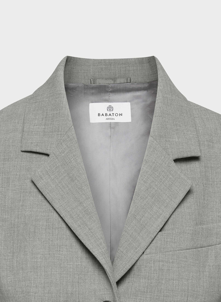 standout blazer - reessential mØrkegrÅ melergÅrd