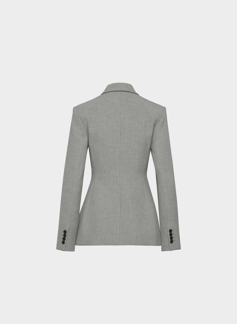 standout blazer - reessential mØrkegrÅ melergÅrd