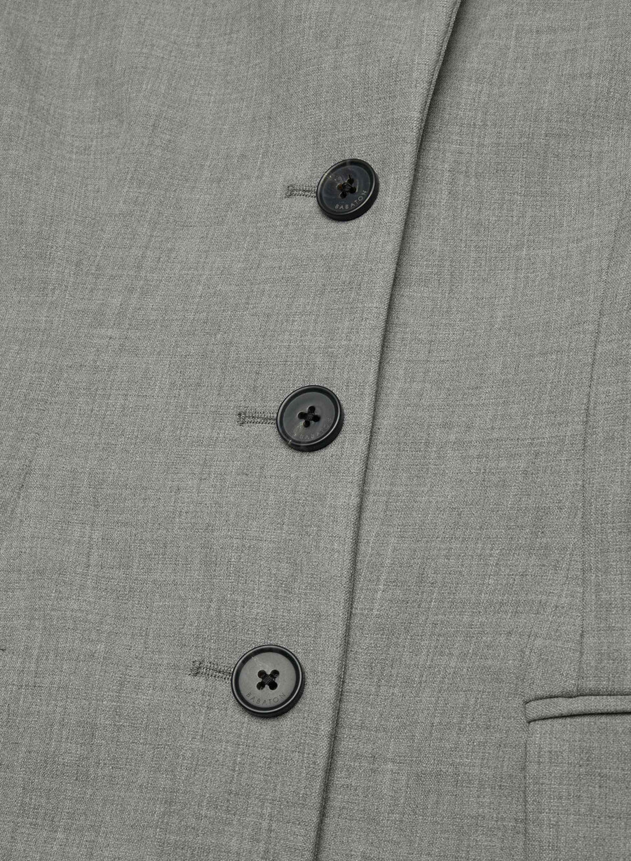 standout blazer - reessential mØrkegrÅ melergÅrd