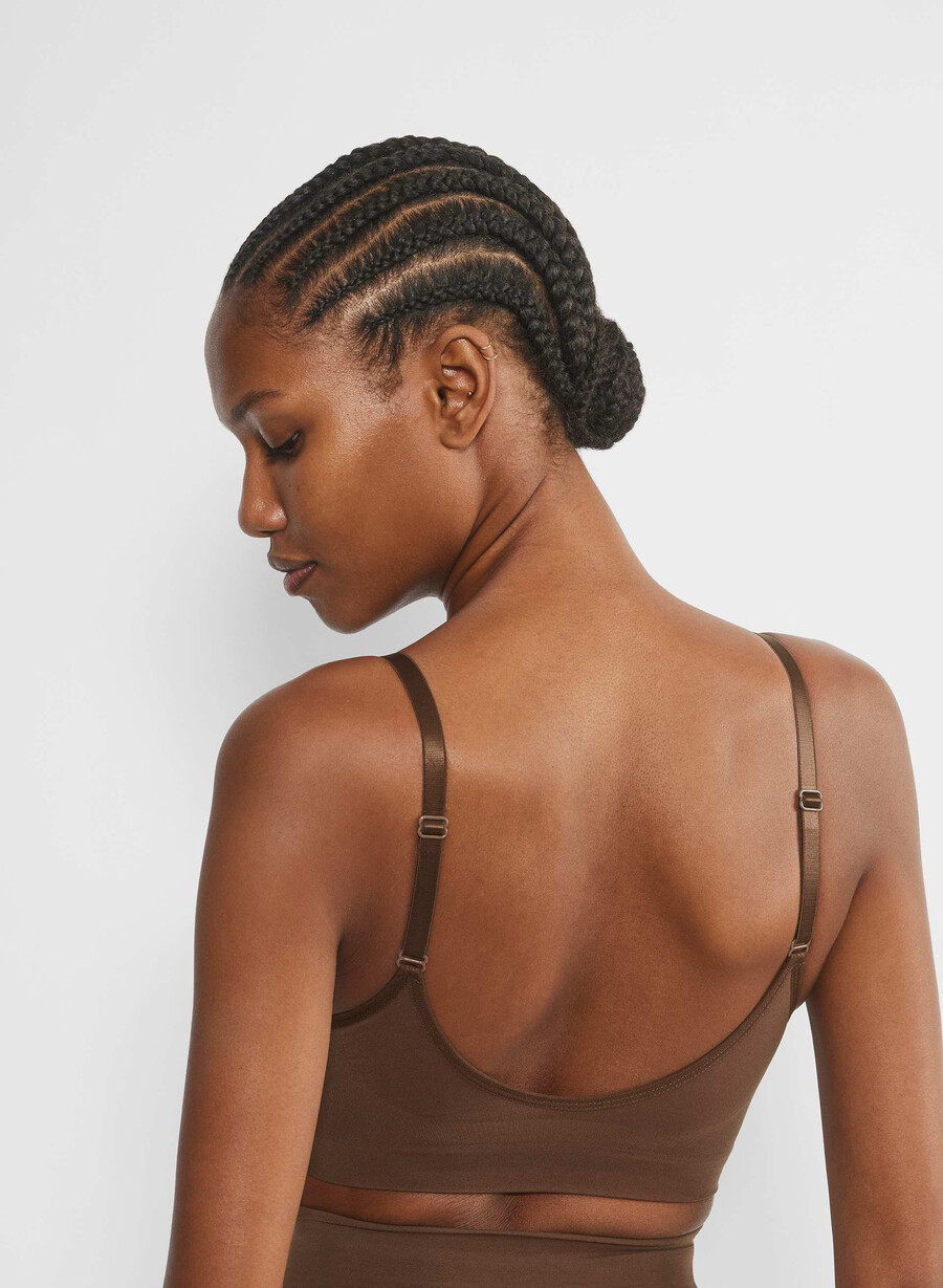 shapeenhance scoop bralette kakao bean