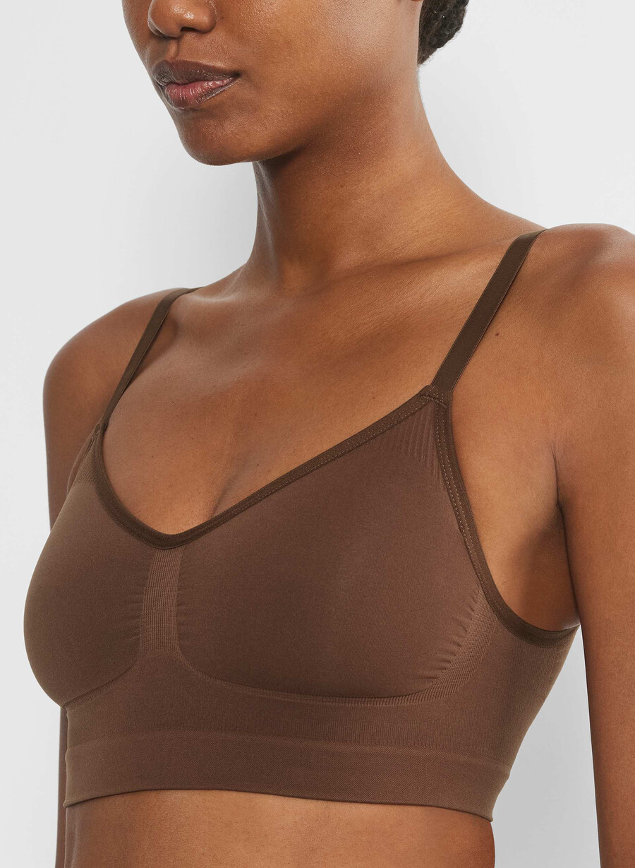 shapeenhance scoop bralette kakao bean