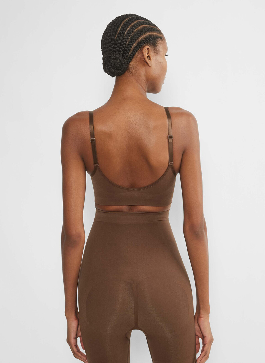 shapeenhance scoop bralette kakao bean
