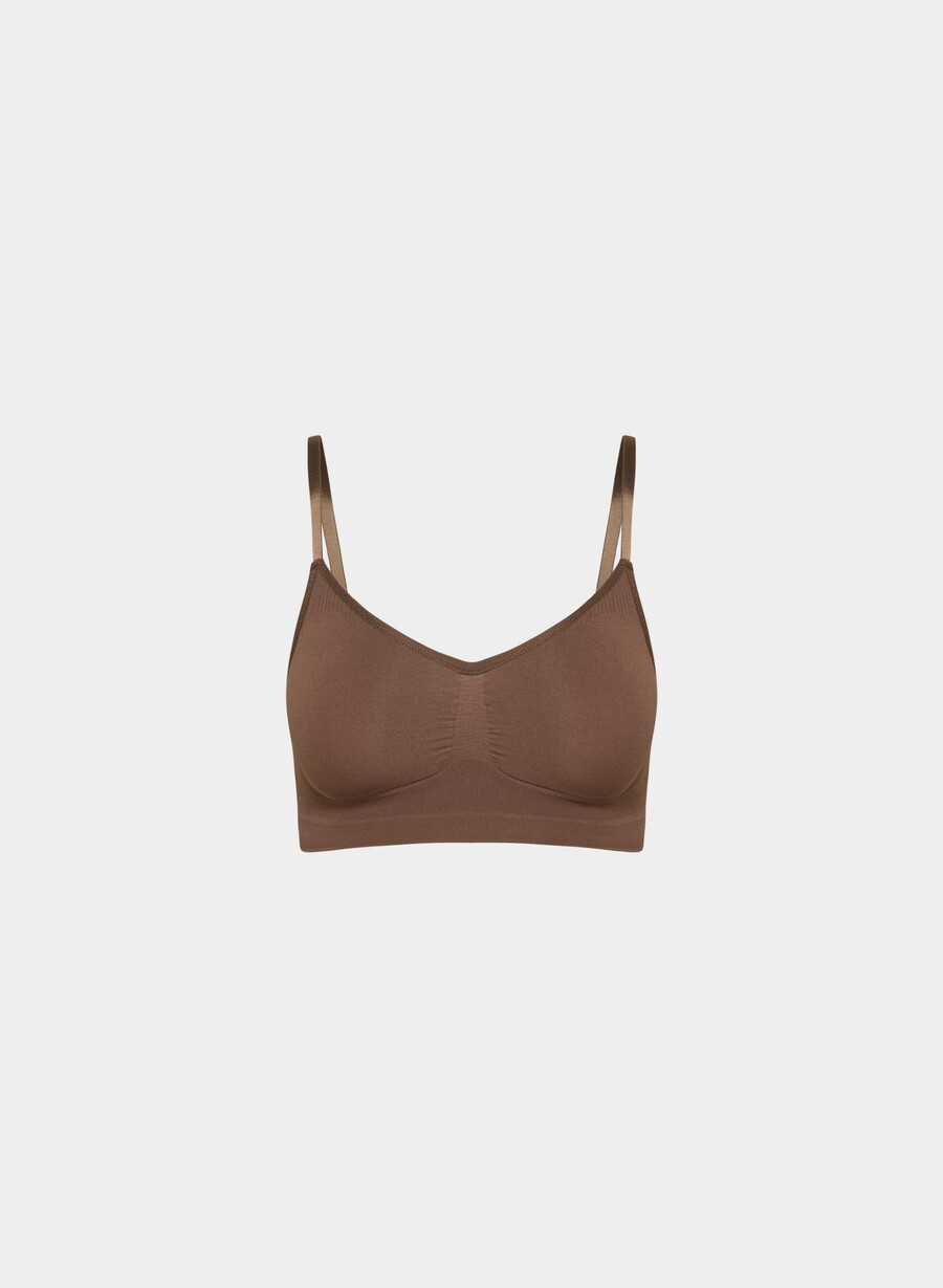 shapeenhance scoop bralette kakao bean