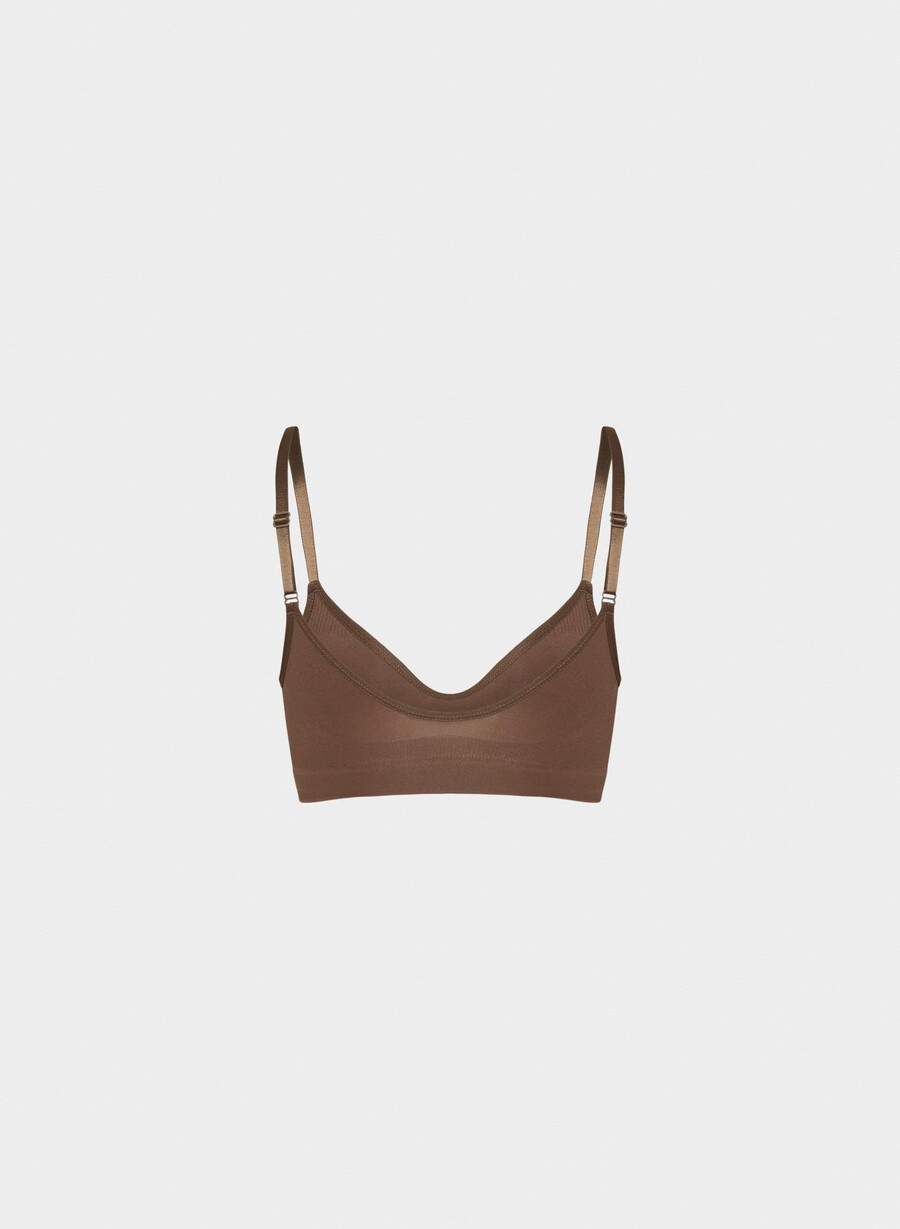 shapeenhance scoop bralette kakao bean
