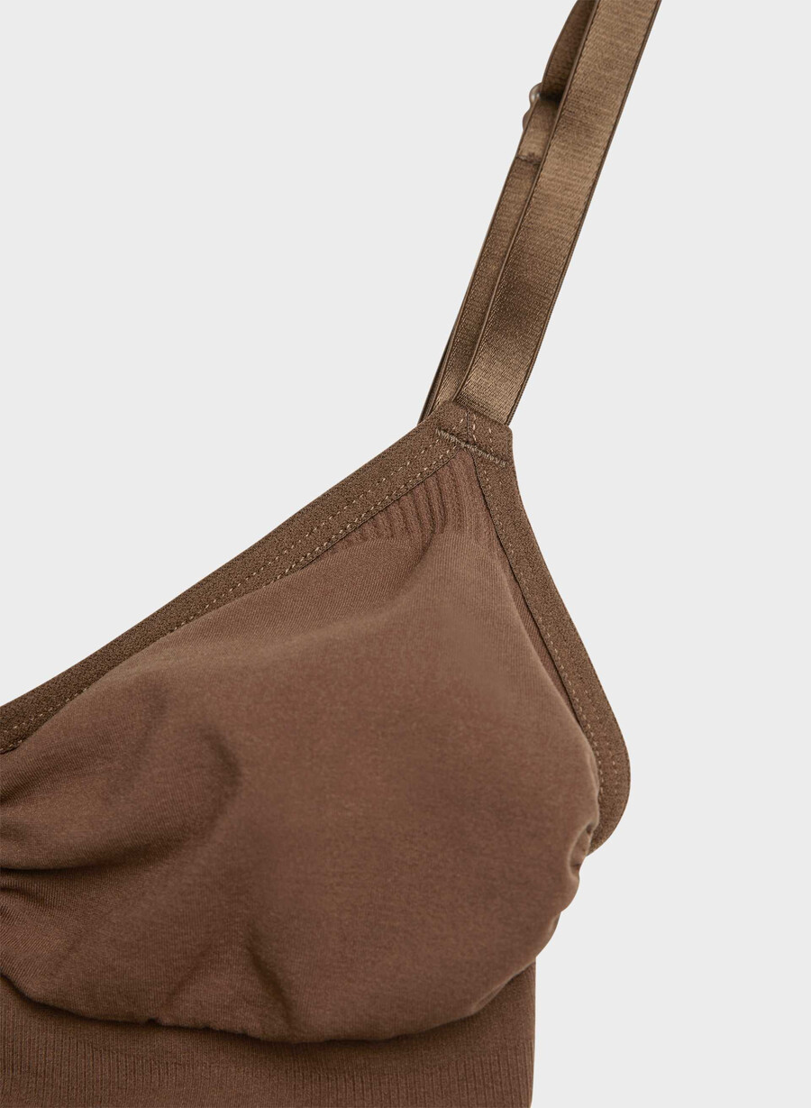 shapeenhance scoop bralette kakao bean
