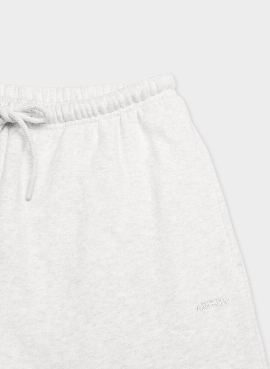 koselig sweatfleece mega flutter joggebukse heather cloud white