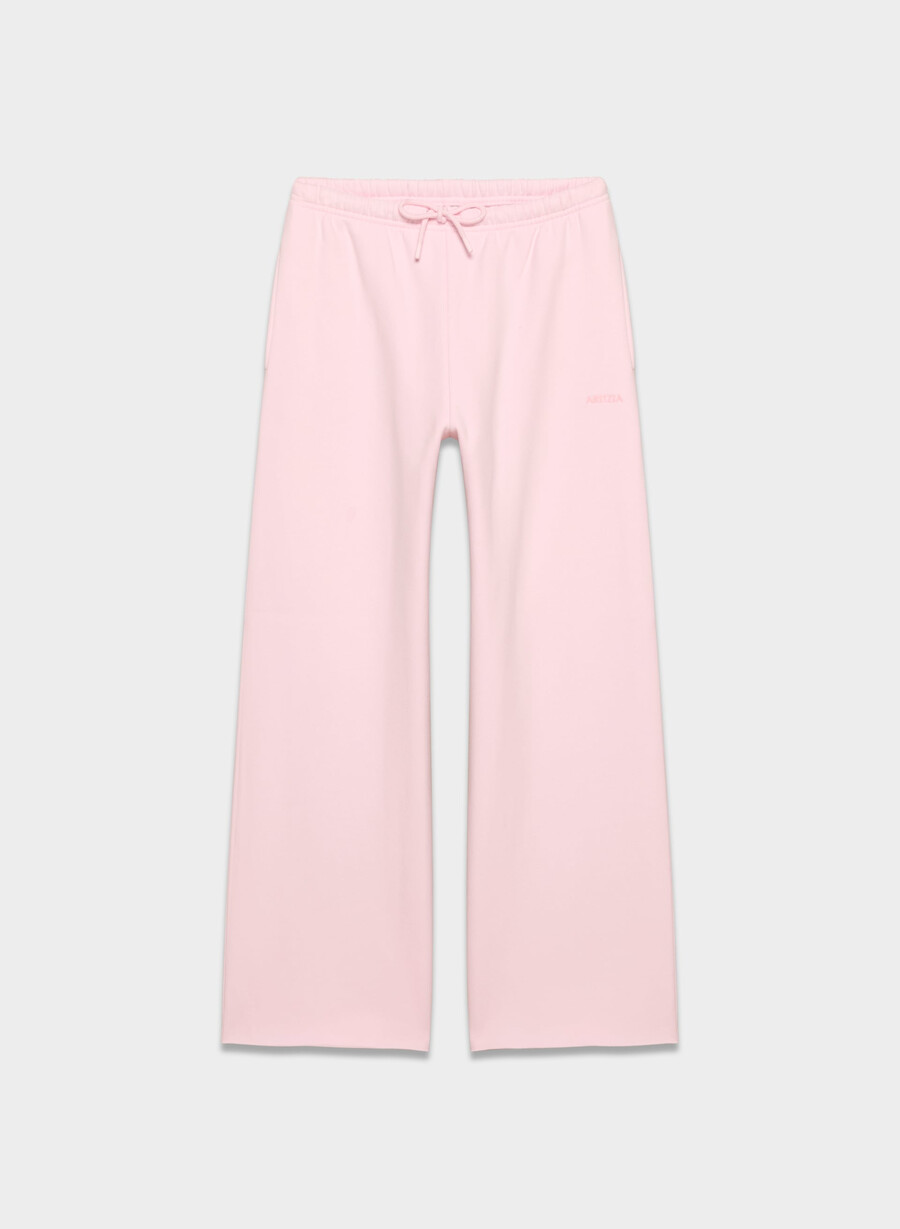 koselig svettefleece mega flutter joggebukse villa rosa
