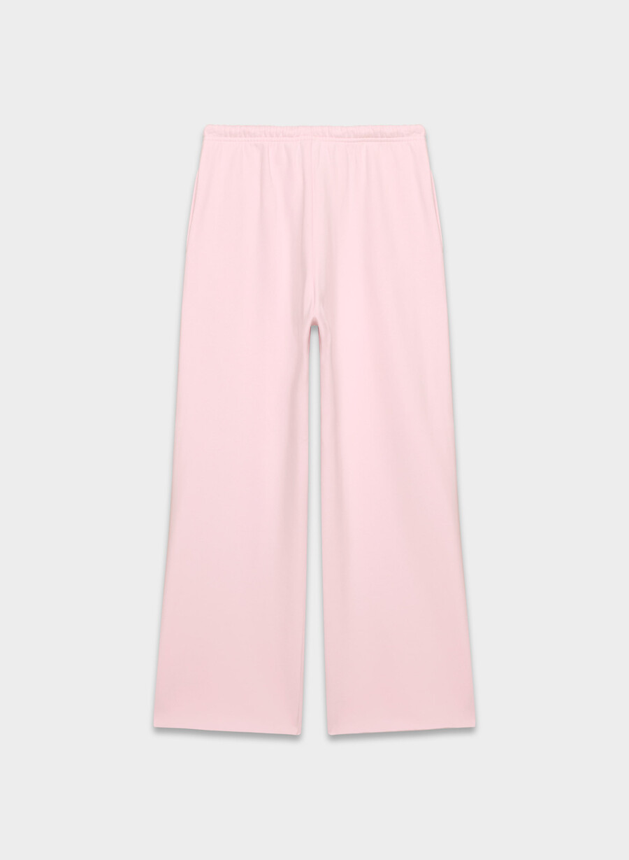 koselig svettefleece mega flutter joggebukse villa rosa