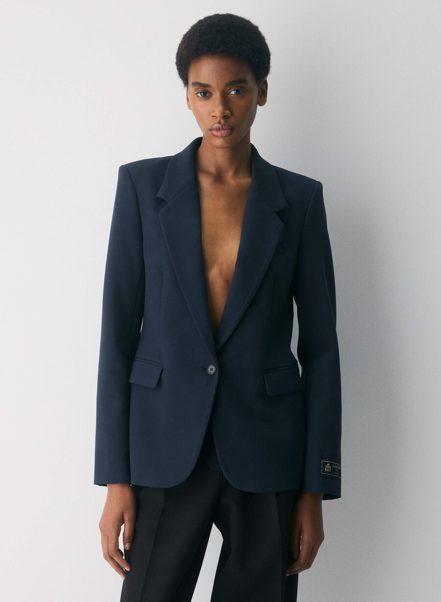produsentblazer - reessensiell dark night navy