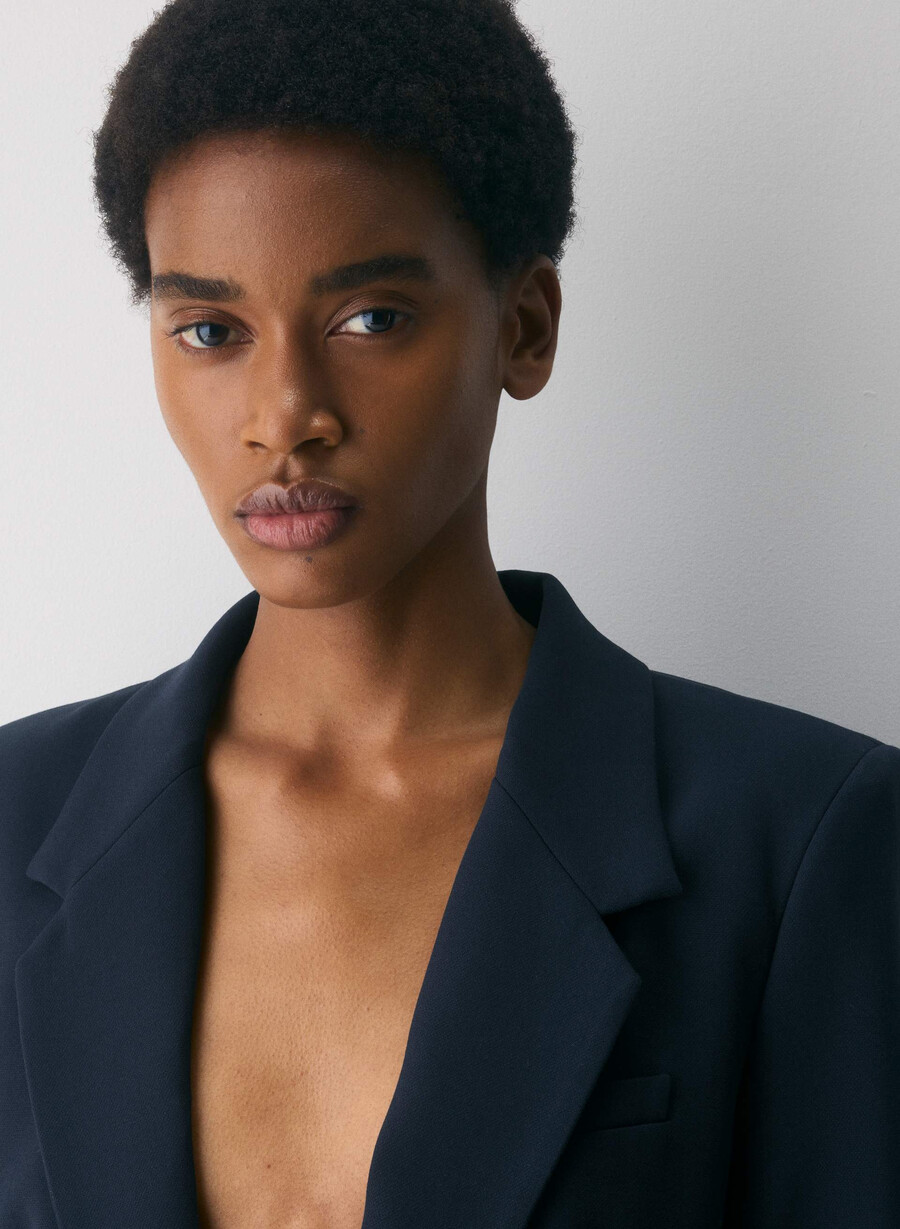 produsentblazer - reessensiell dark night navy