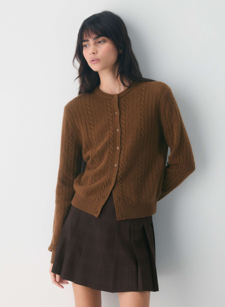 sweetspot cardigan sjokoladebrun