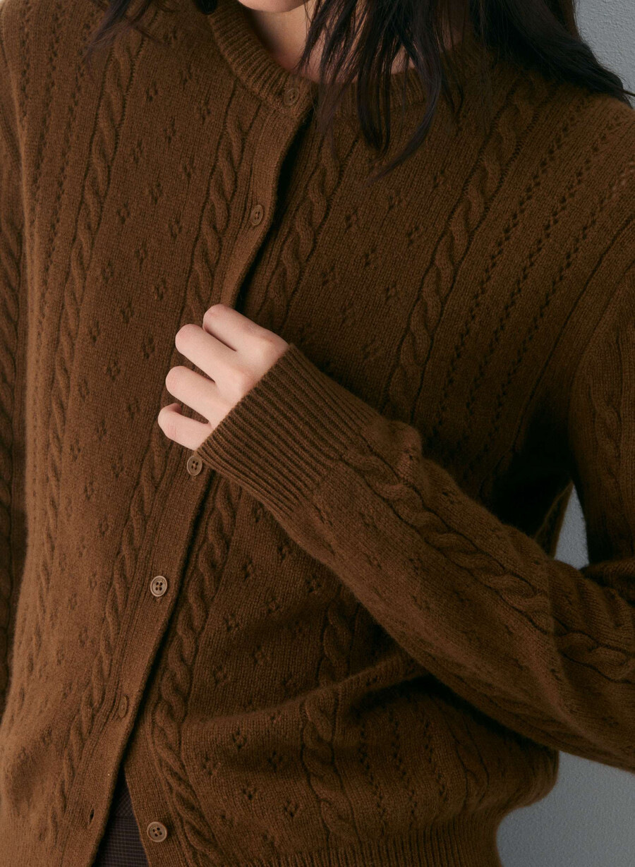 sweetspot cardigan sjokoladebrun