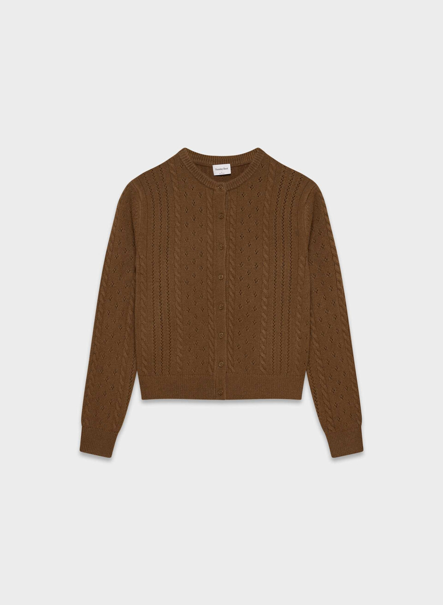 sweetspot cardigan sjokoladebrun