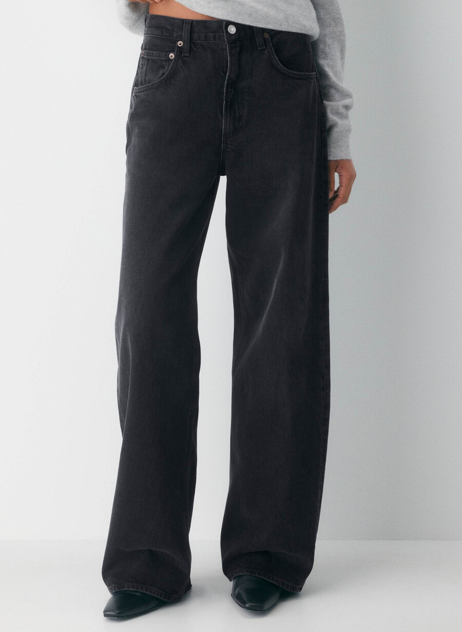 agolde low curve jeans svart tjÆre