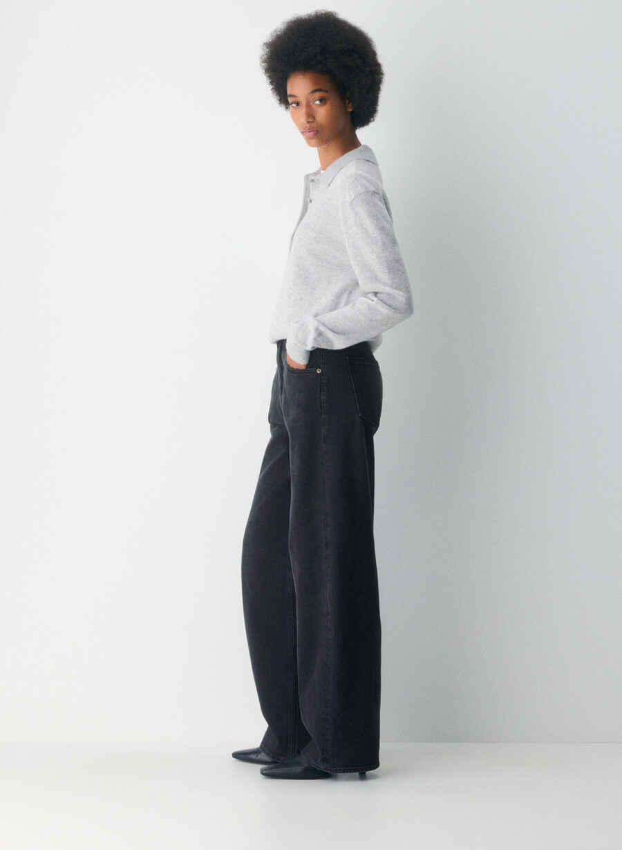 agolde low curve jeans svart tjÆre