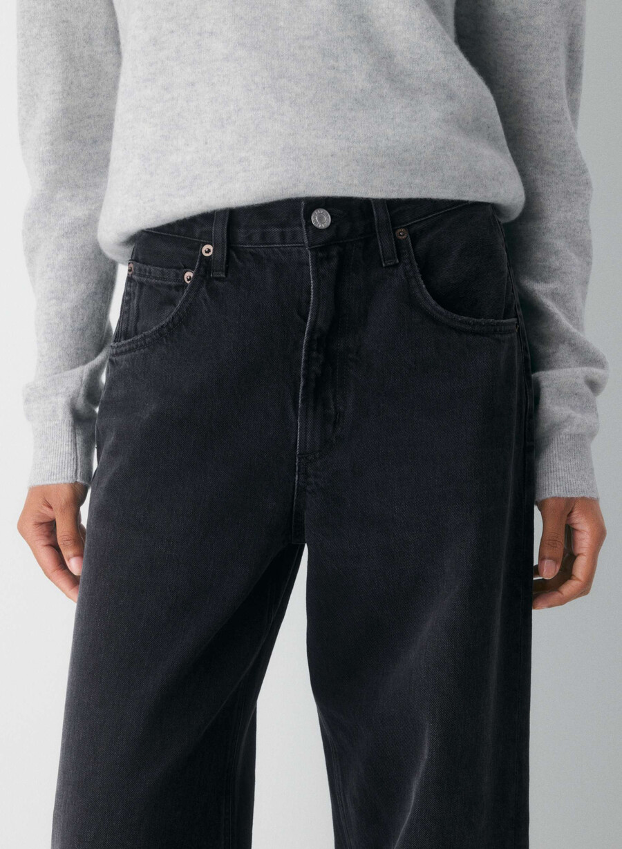 agolde low curve jeans svart tjÆre