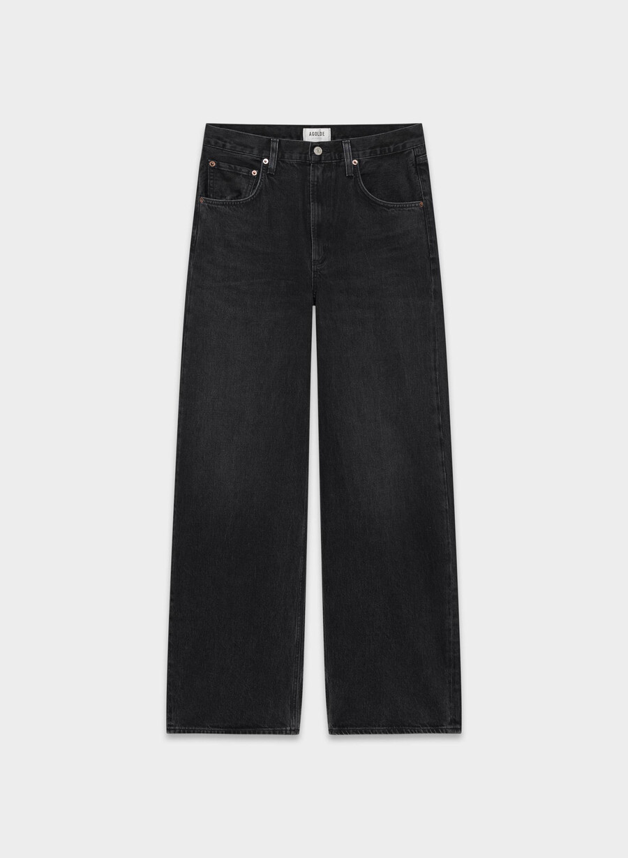 agolde low curve jeans svart tjÆre